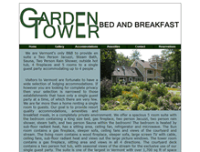 Tablet Screenshot of gardentowerbandb.com